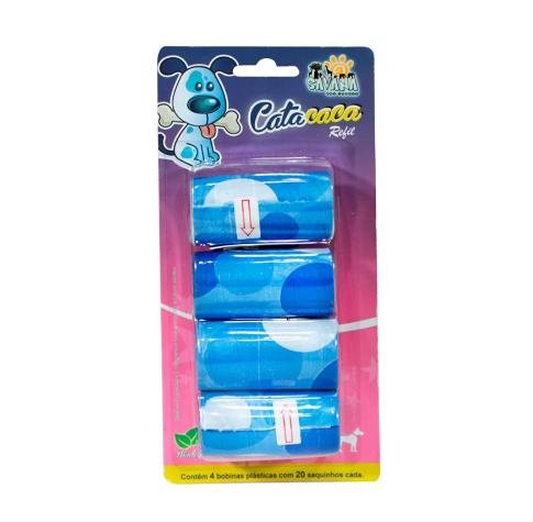 SAVANA PET REFIL CATA CACA AZUL C/4 UN