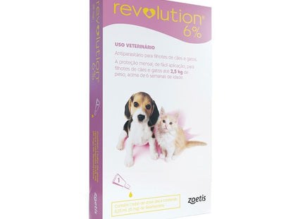 ZOETIS REVOLUTION 6% FILHOTES 2,5KG - 1 UN