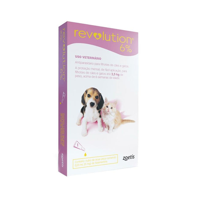 ZOETIS REVOLUTION 6% FILHOTES 2,5KG - 1 UN