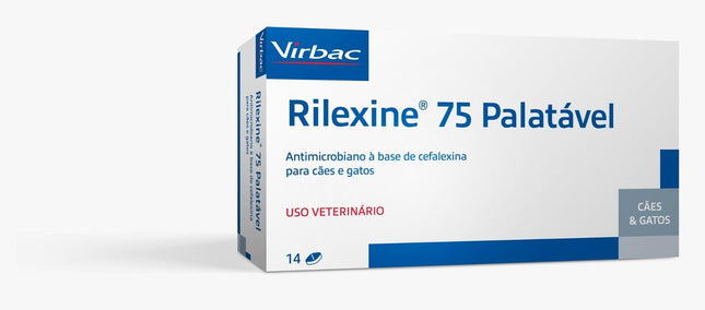 VIRBAC RILEXINE 75MG PALATAVEL 14 COMPRIMIDOS