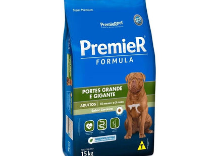 PREMIER PORTES GRANDE/GIGANTE ADULTOS CORDEIRO 15KG