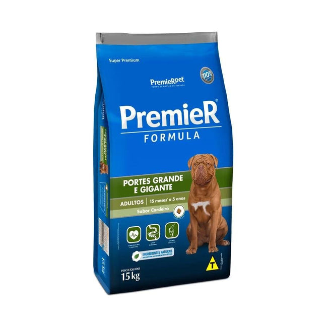 PREMIER PORTES GRANDE/GIGANTE ADULTOS CORDEIRO 15KG