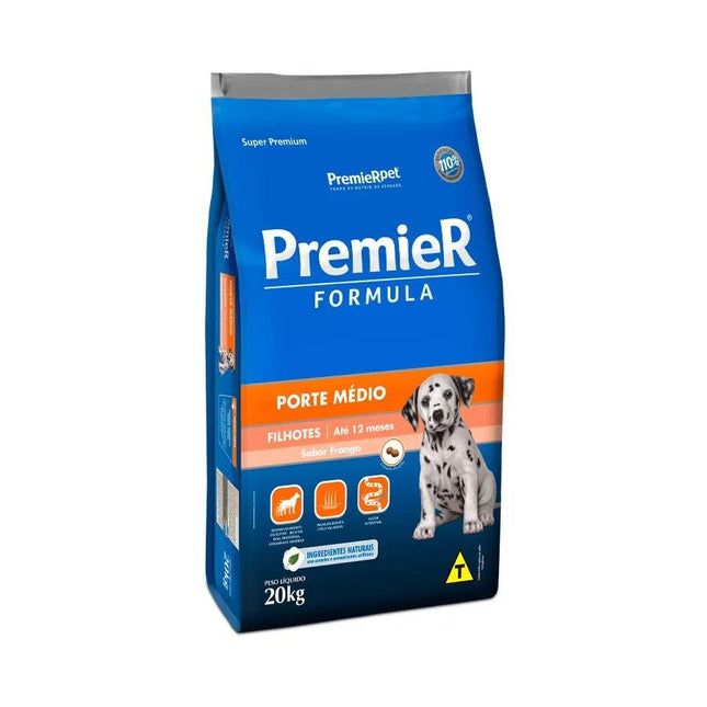 PREMIER PORTE MEDIO FILHOTES FRANGO 20KG