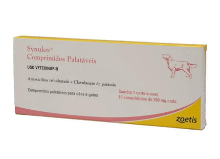 ZOETIS SYNULOX 250MG - 10 COMPRIMIDOS