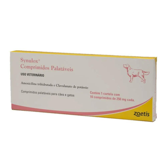 ZOETIS SYNULOX 250MG - 10 COMPRIMIDOS