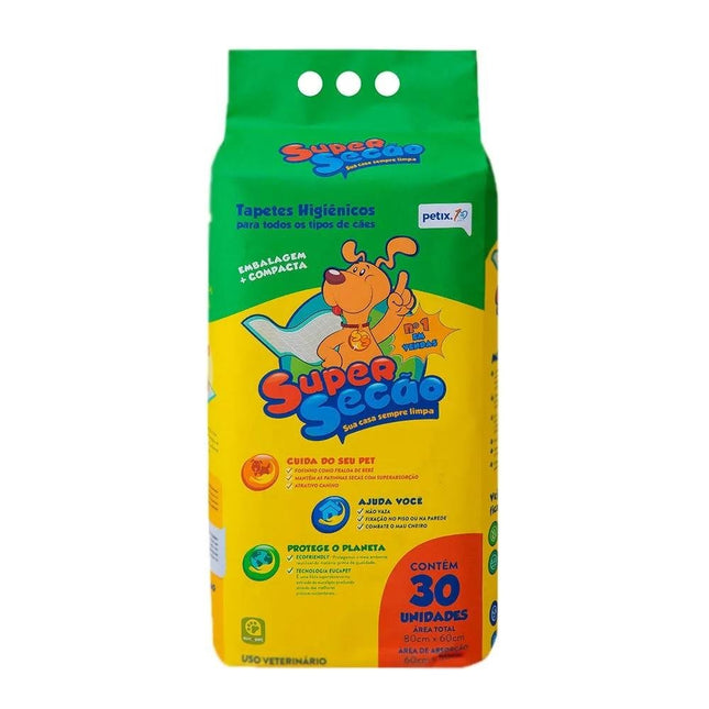 SUPERSECAO TAPETE HIGIENICO C/ 30 UNIDADES  
