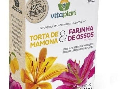 VITAPLAN ADUBO TORTA DE MAMONA + FARINHA OSSO 1KG