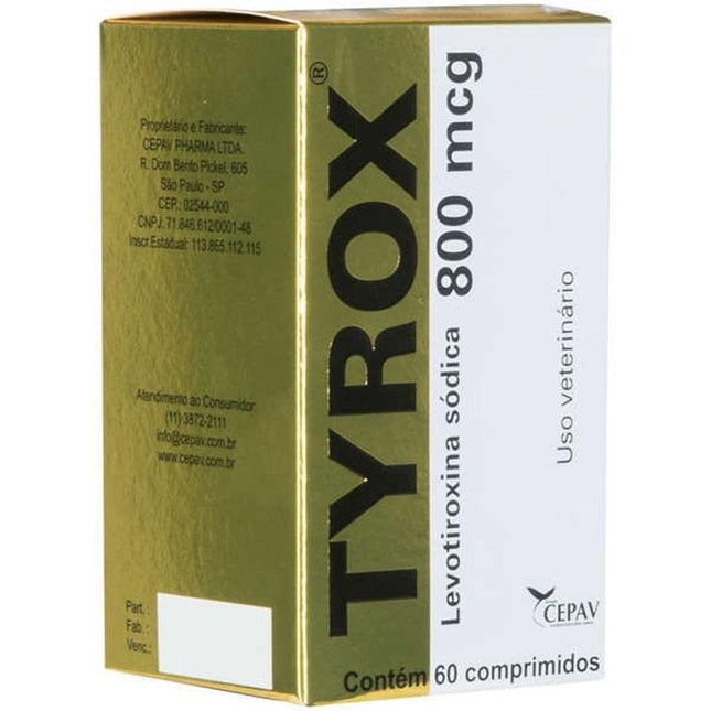 CEPAV TYROX 800 MCG - 60 COMPRIMIDOS