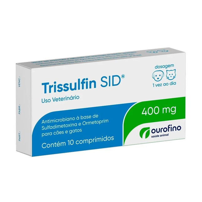 OURO FINO TRISSULFIN SID 400MG - 10 COMPRIMIDOS