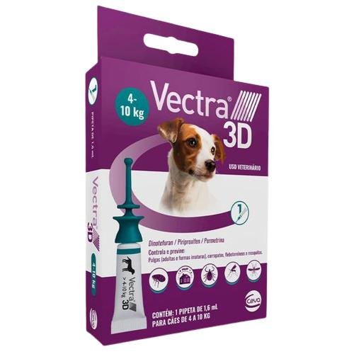 CEVA VECTRA 3D CAES 4 A 10KG - 1,6ML