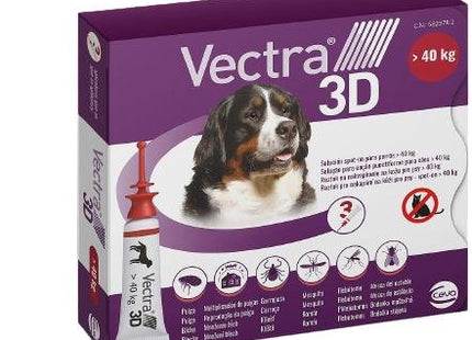 CEVA VECTRA 3D CAES 40 A 67KG - 8ML
