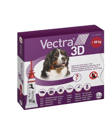 CEVA VECTRA 3D CAES 40 A 67KG - 8ML