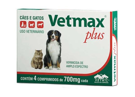VETNIL VETMAX PLUS 4 COMPRIMIDOS