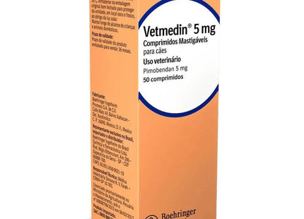 BOEHRINGER VETMEDIN 5MG - 50 COMPRIMIIDOS