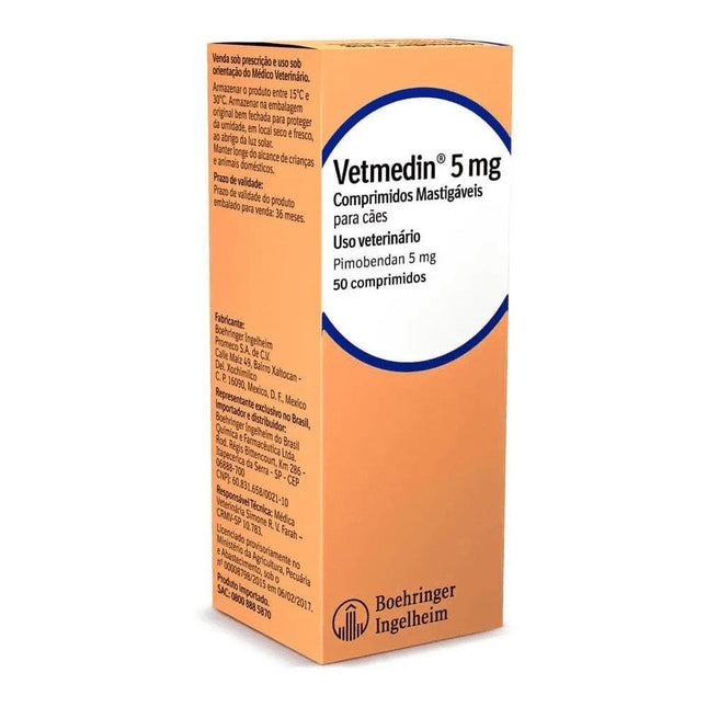 BOEHRINGER VETMEDIN 5MG - 50 COMPRIMIIDOS