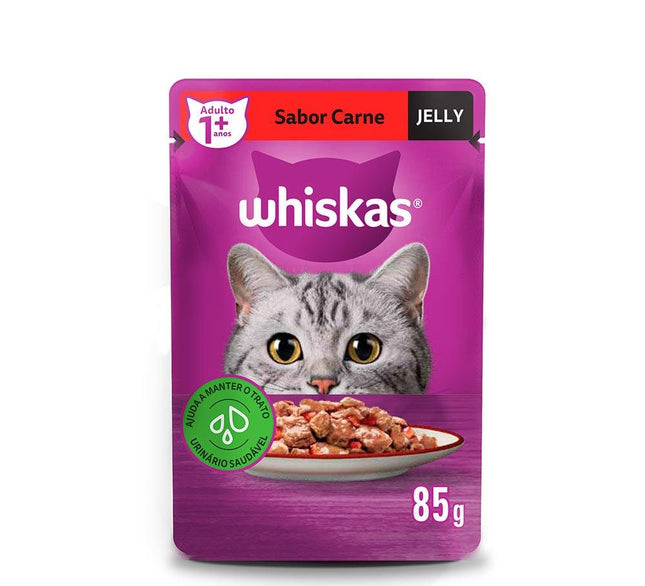WHISKAS SACHE JELLY CARNE 85G