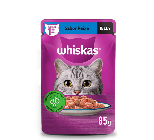 WHISKAS SACHE JELLY PEIXE 85G