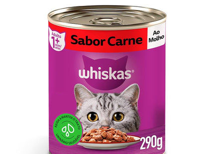 WHISKAS LATA CARNE AO MOLHO 290G