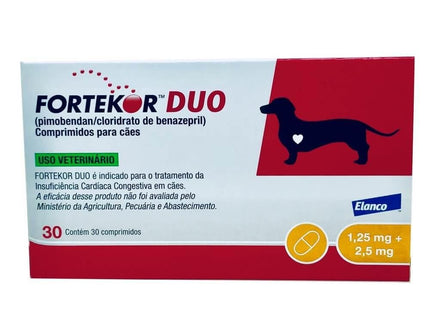ELANCO FORTEKOR DUO 1,25MG+2,5MG - 30 COMPRIMIDOS