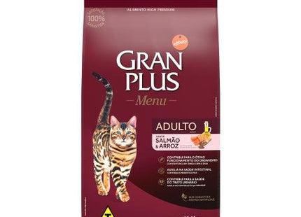 GRAN PLUS GATOS ADULTOS SALMAO 10,1KG