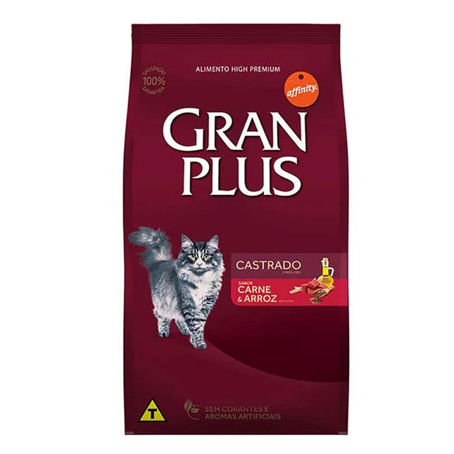 GRAN PLUS GATOS CASTRADOS CARNE 3KG
