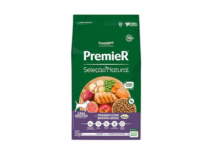PREMIER SEL. NAT. CAES ADULTOS BATATA DOCE 12KG