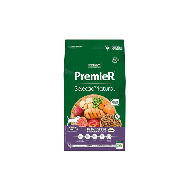 PREMIER SEL. NAT. CAES ADULTOS BATATA DOCE 12KG