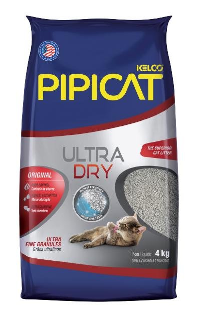 KELCO PIPICAT AREIA HIGIENICA ULTRA DRY 4KG