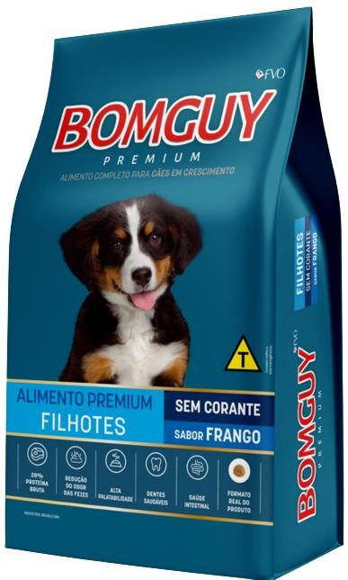 BOMGUY PREMIUM CAES SEM CORANTE FILHOTES FRANGO 2KG