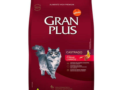 GRAN PLUS GATOS CASTRADOS CARNE 10,1KG