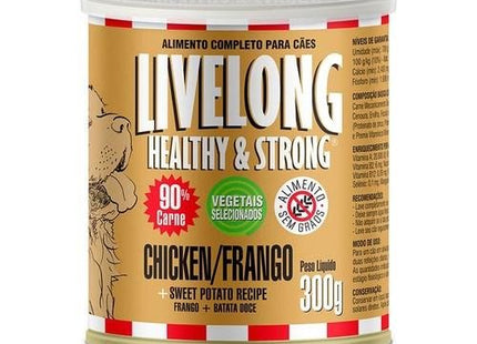 LIVELONG CAES LATA FRANGO 300G