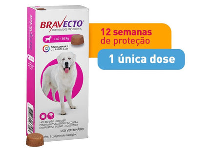 MSD BRAVECTO 1400MG - CAES 40-56KG