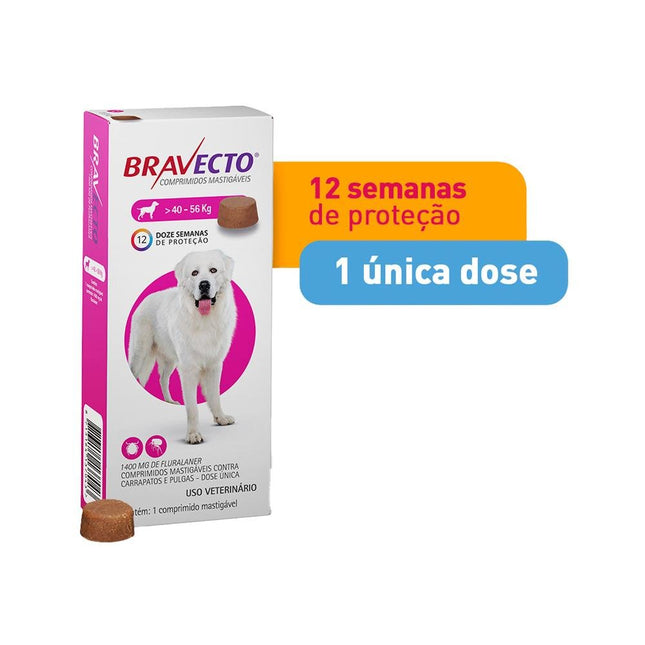 MSD BRAVECTO 1400MG - CAES 40-56KG