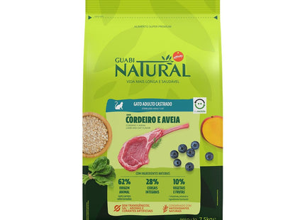 NATURAL GATOS CASTRADOS CORD/AVEIA 7,5KG