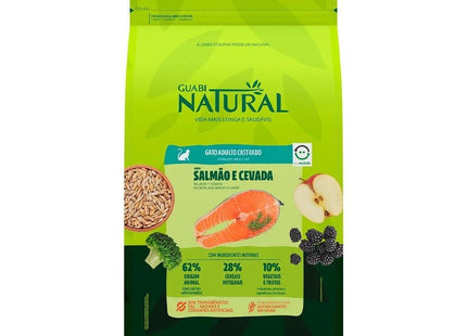 NATURAL GATOS CASTRADOS SALM/CEVADA 7,5KG