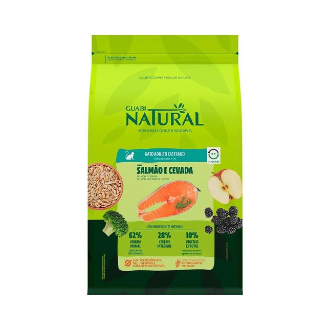 NATURAL GATOS CASTRADOS SALM/CEVADA 7,5KG