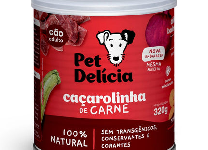 PET DELICIA CAES CACAROLINHA CARNE 320G