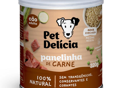 PET DELICIA CAES PANELINHA DE CARNE 320G