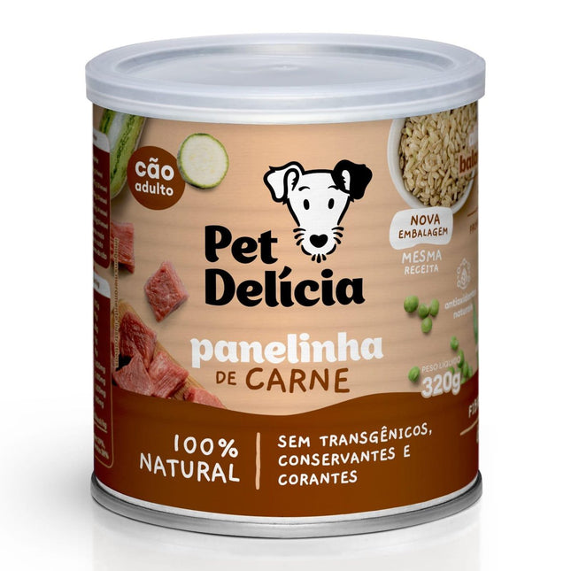 PET DELICIA CAES PANELINHA DE CARNE 320G