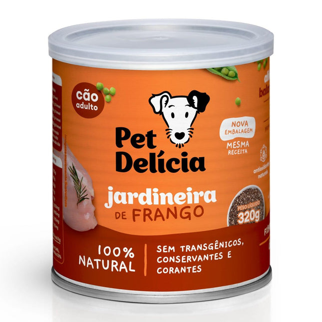 PET DELICIA CAES JARDINEIRA DE FRANGO 320G