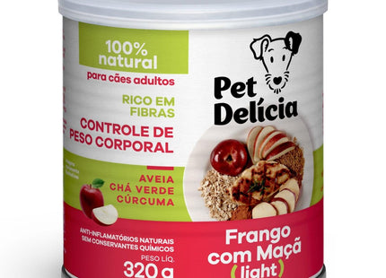 PET DELICIA CAES FRANGO/MACA LIGHT 320G