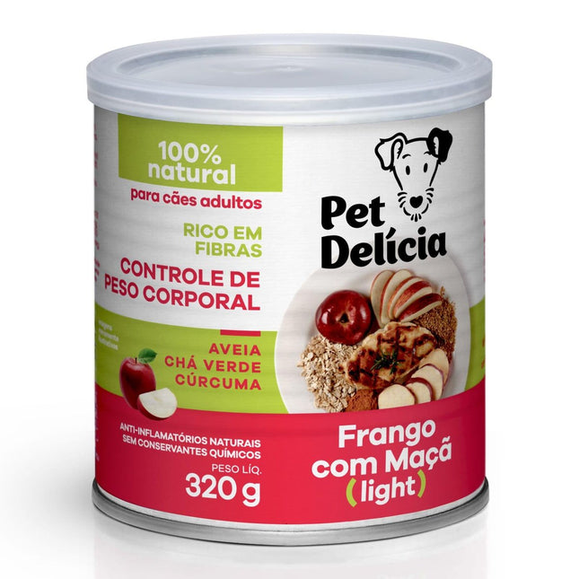 PET DELICIA CAES FRANGO/MACA LIGHT 320G