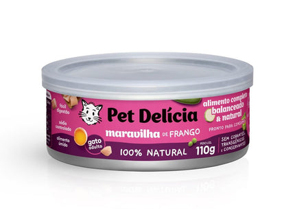PET DELICIA GATOS MARAVILHA FRANGO 110G