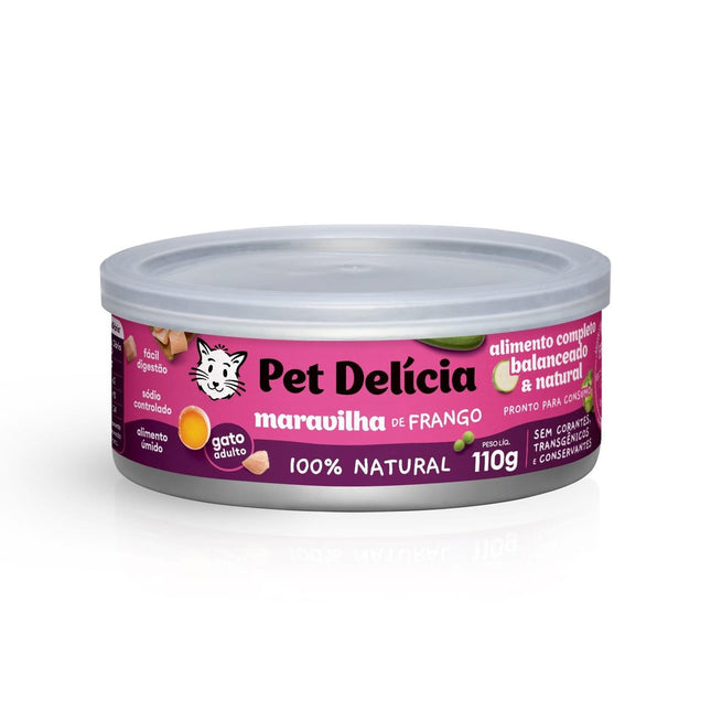 PET DELICIA GATOS MARAVILHA FRANGO 110G