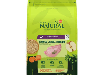 NATURAL CAES ADULTOS MEDIO FRANGO/ARROZ 2,5KG