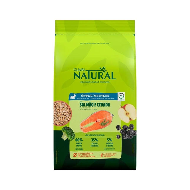 NATURAL CAES ADULTOS MINI SALMAO/CEVADA 2,5KG
