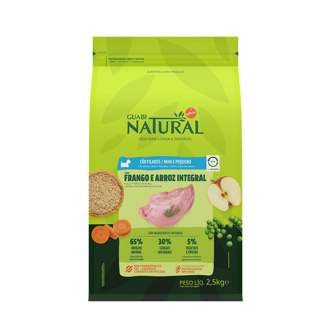 NATURAL CAES FILHOTES MINI FRANGO/ARROZ 2,5KG