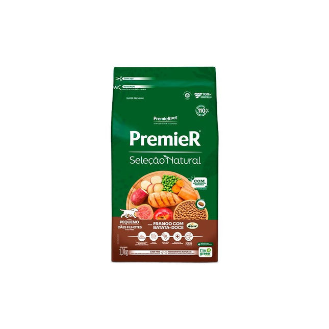 PREMIER SEL. NAT. CAES FILHOTES PORTE PEQ. BATATA DOCE 1KG