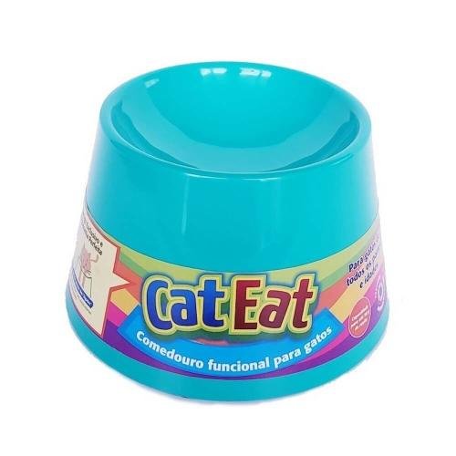 CAT EAT COMEDOURO AZUL