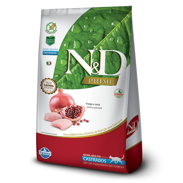 NED PRIME GATOS CASTRADOS FRANGO/ROMA 7,5KG